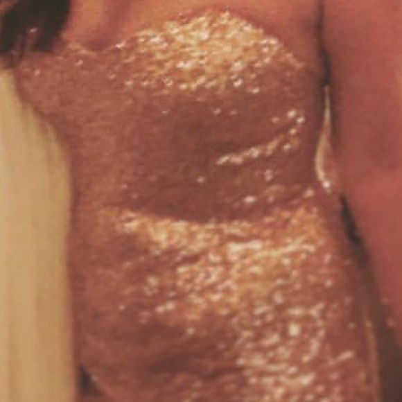 Alfred Angelo Rose Gold Sequin Dress - Picture 4 of 7